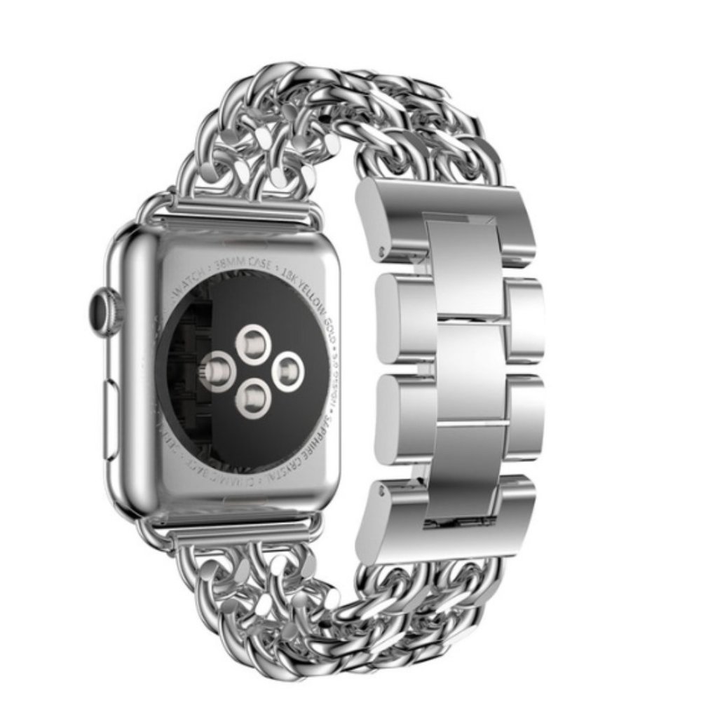 NEW INS Style Adjustable Stainless Wrist Strap Band For Apple Watch - Black - Picture 10 of 15